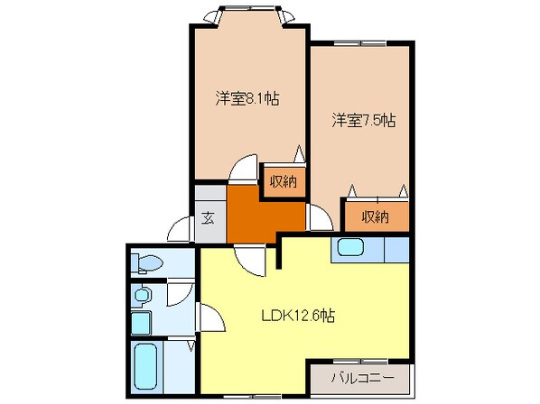 ＲＥＡ鈴の物件間取画像